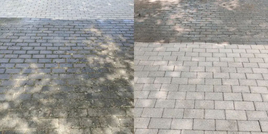 czyszczenie kostki brukowej