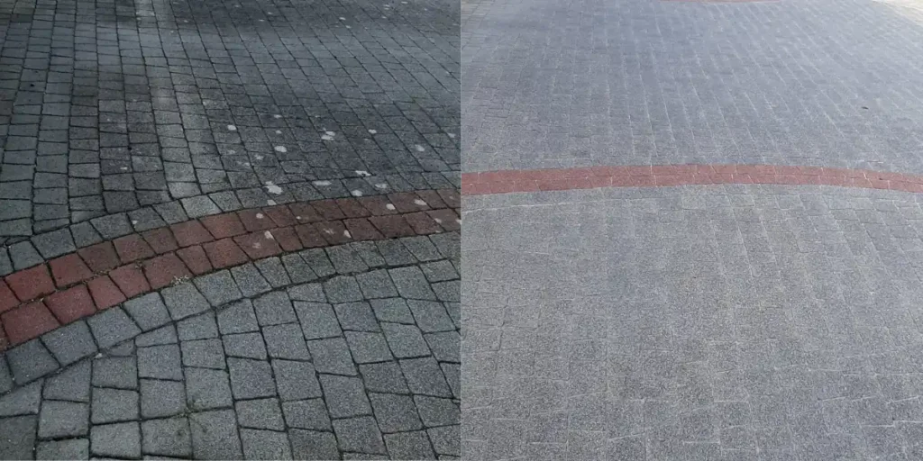 czyszczenie kostki brukowej